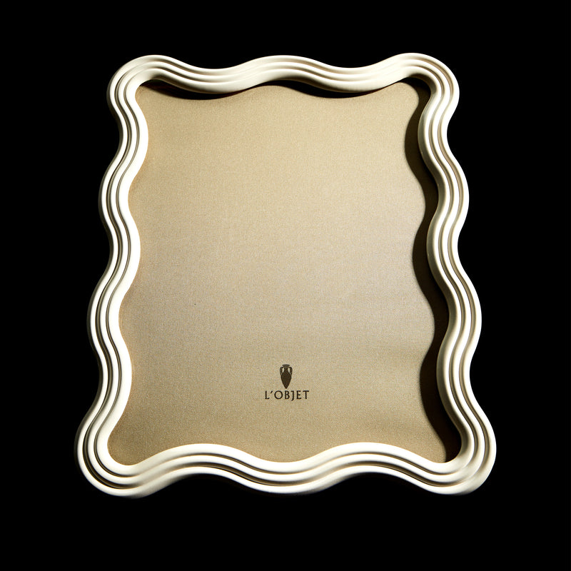 Luxury Picture Frames | Ripple Frame - Platinum | L'OBJET