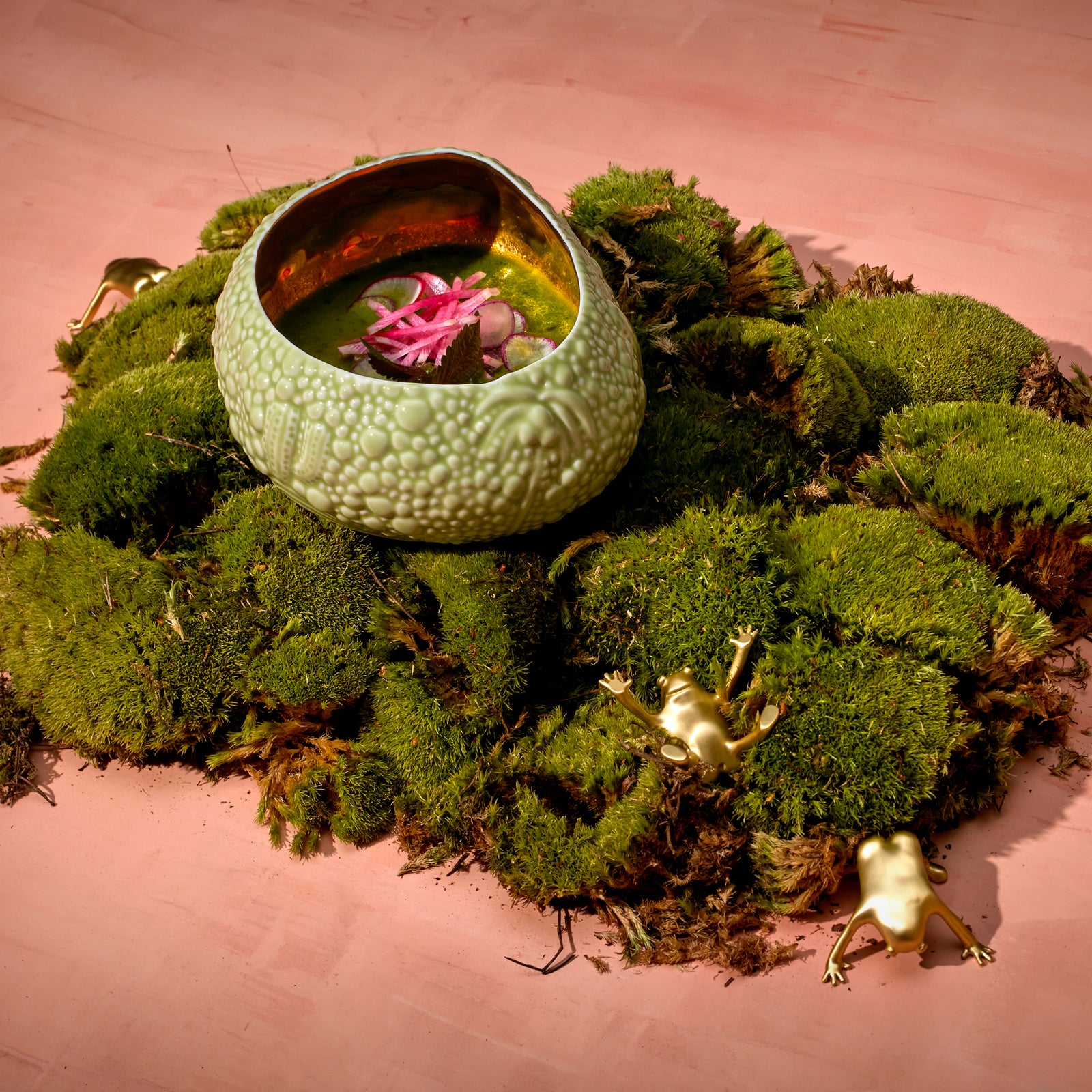 Haas Mojave Desert Bowl - Medium - Matcha + Gold - L'OBJET