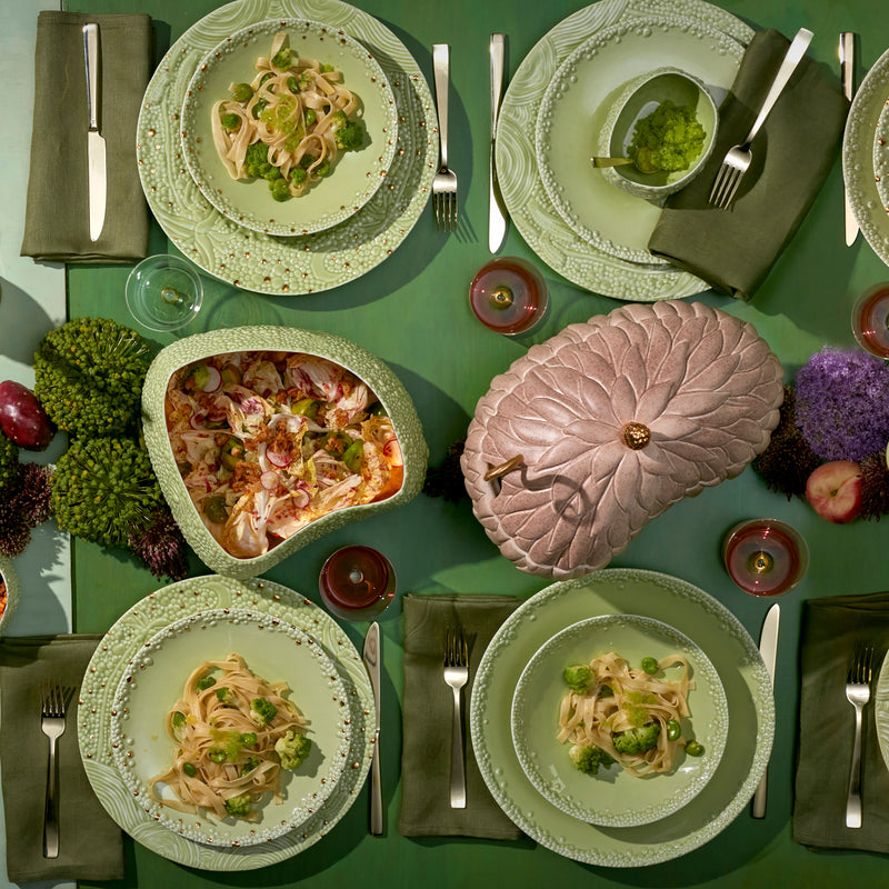 Haas Mojave Dessert Plate - Matcha + Gold