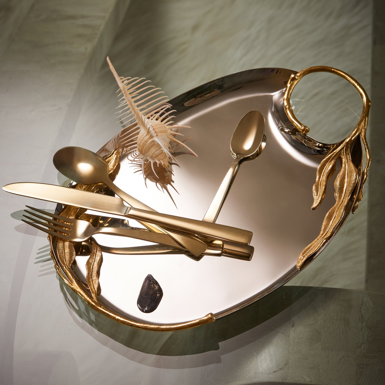 Handforged Hollowware | Fern Tray - Medium | LOBJET
