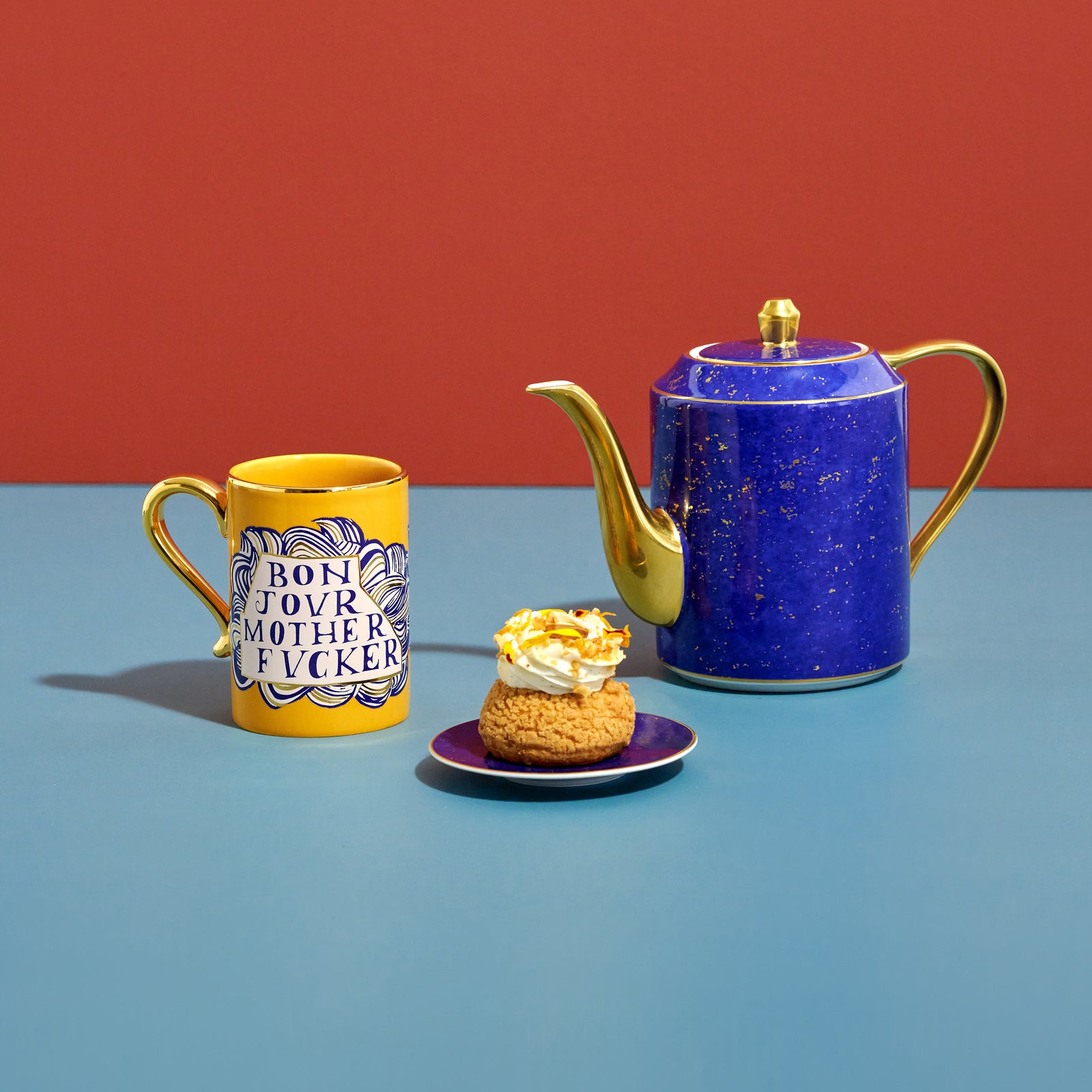 L'OBJET x Ruan Hoffmann| Mother Fucker Coffee/ Tea Mug| 24K Gold