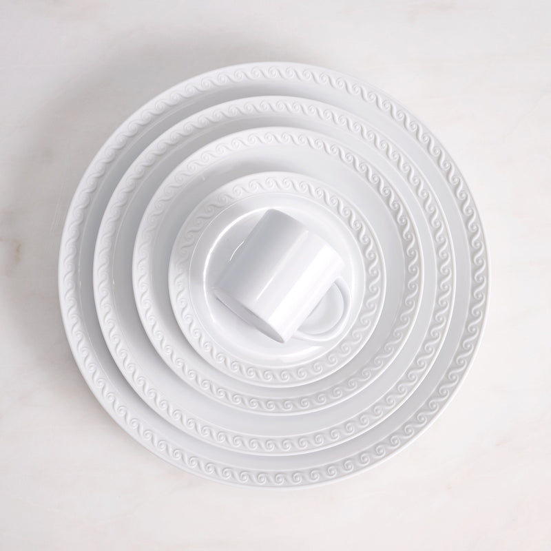 Neptune Soup Plate - White