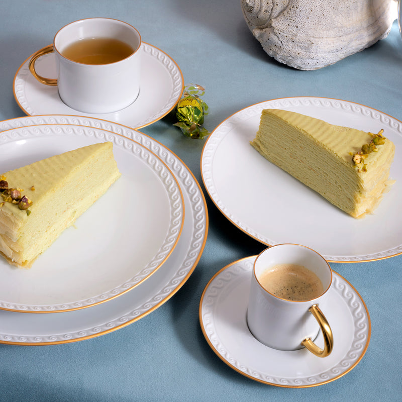 Neptune Bread + Butter Plate- Gold