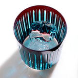 Prism Highball Glasses-Bordeaux (Set of 4)