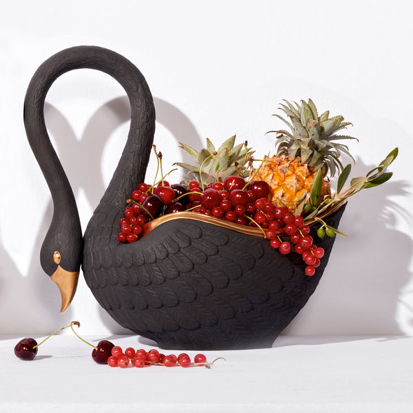 Swan Bowl - Large - Black