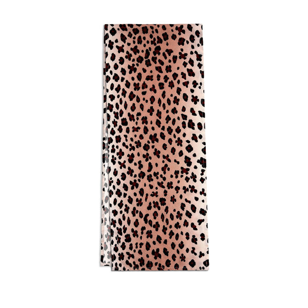 Linen Sateen Leopard Runner - Pink - L'OBJET