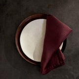 Linen Sateen Napkins - Wine (Set of 4) - L'OBJET