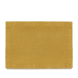 Mustard Linen Sateen Placemats - Hand-Crafted Linen Woven Textile - Luxurious & Intricate Soft Sateen Placemats