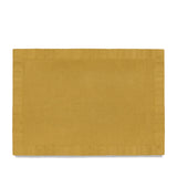 Mustard Linen Sateen Placemats - Hand-Crafted Linen Woven Textile - Luxurious & Intricate Soft Sateen Placemats