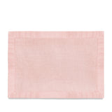 Pink Linen Sateen Placemats - Hand-Crafted Linen Woven Textile - Luxurious & Intricate Soft Sateen Placemats