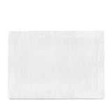 White Linen Sateen Placemats - Hand-Crafted Linen Woven Textile - Luxurious & Intricate Soft Sateen Placemats
