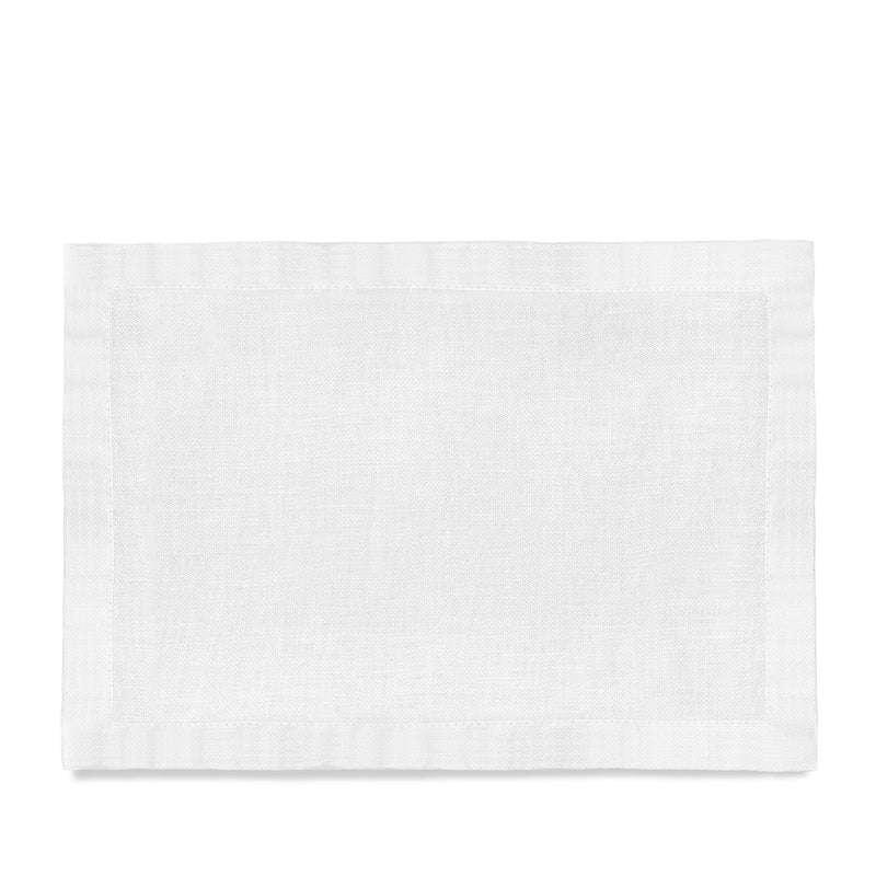 Linen Sateen Placemats - White (Set of 4) - L'OBJET