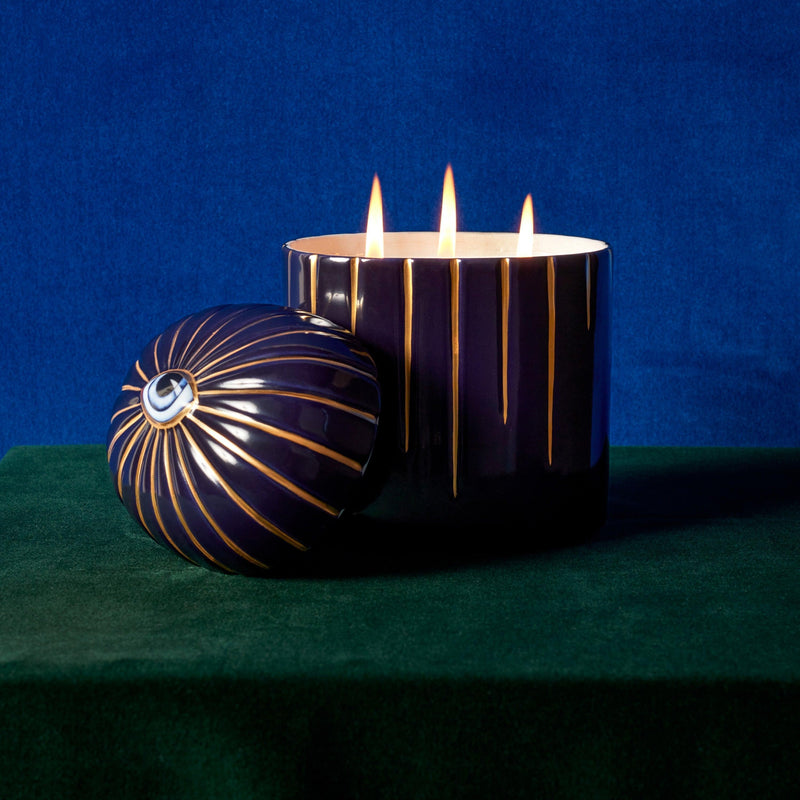 Lito Candle 3-wick - Bleu - L'OBJET