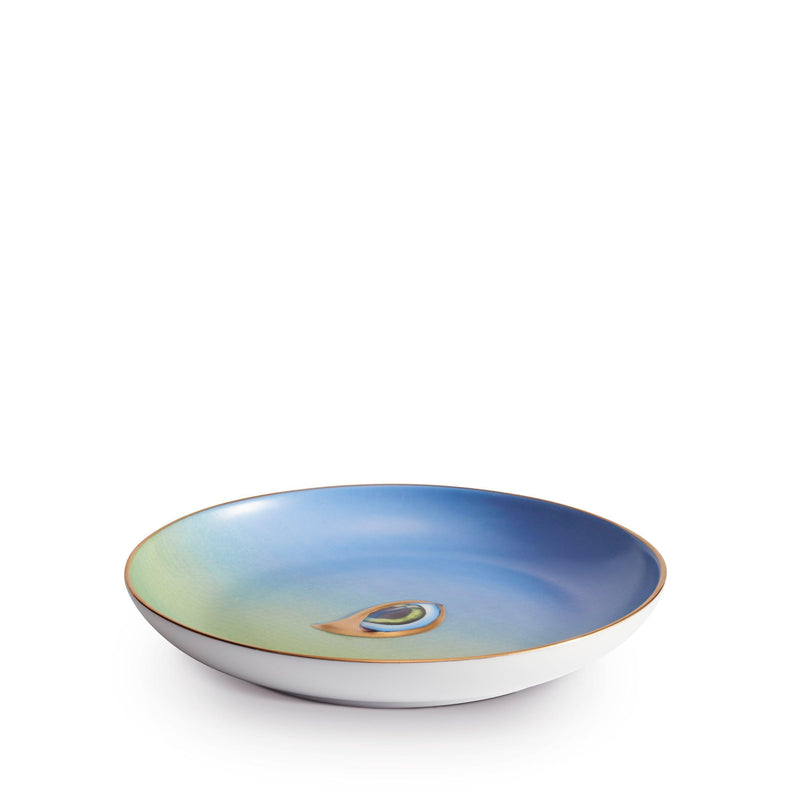 Green and Blue Lito Plate - Features a Bold Eye Symbolizing Protection and Awareness - Lito Set Highlights Connection