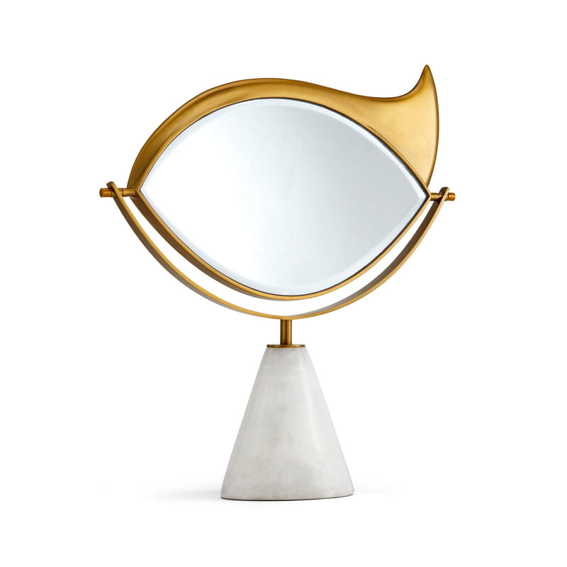 Lito Vanity Mirror by L'OBJET - Bold Eye Symbolizing Protection and Awareness