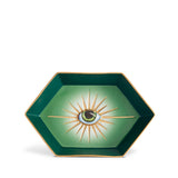 Green Lito Vide Poche - Features a Bold Eye Symbolizing Protection and Awareness