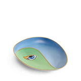 Green and Blue Lito Vide Poche - Bold Eye Symbolizing Protection and Awareness