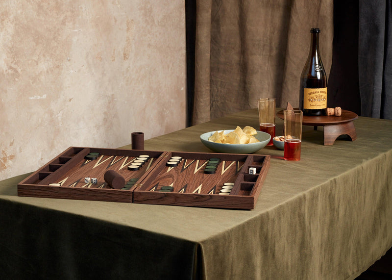 Backgammon en Ronce de Noyer : Jeu Classique en Bois Naturel de Haute Backgammon en Ronce de Noyer : Jeu Classique en Bois Naturel de Haute