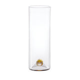 Oro Champagne Glass in Gold - Timeless Piece Featuring Signature Orb Wrapped in Crackled Gold Leaf