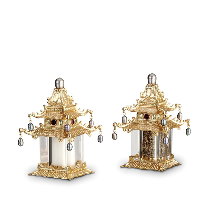 Pagoda Spice Jewels in Gold and Pearls - Crafted by Hand for a Sophisticated Style - Elegant and Modernized Design