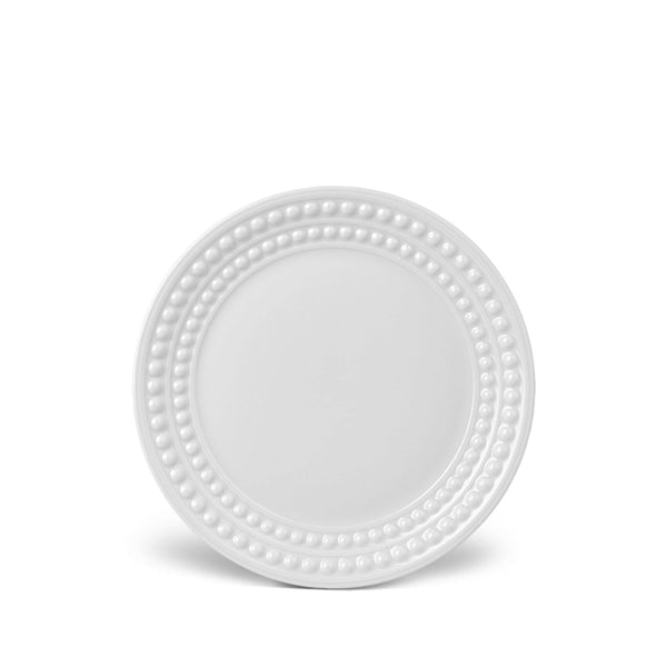 Perlée Bread and Butter Plate in White - Timeless and Sophisticated Dinnerware Crafted from Porcelain