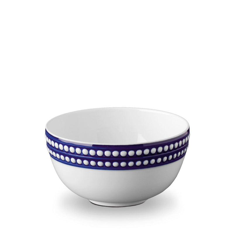 Perlée Cereal Bowl in Bleu - Timeless and Sophisticated Dinnerware Crafted from Porcelain and Infused with Detailed Craftsmanship