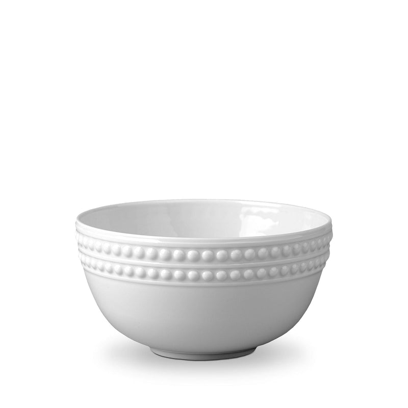 Perlée Cereal Bowl in White - Timeless and Sophisticated Dinnerware Crafted from Porcelain