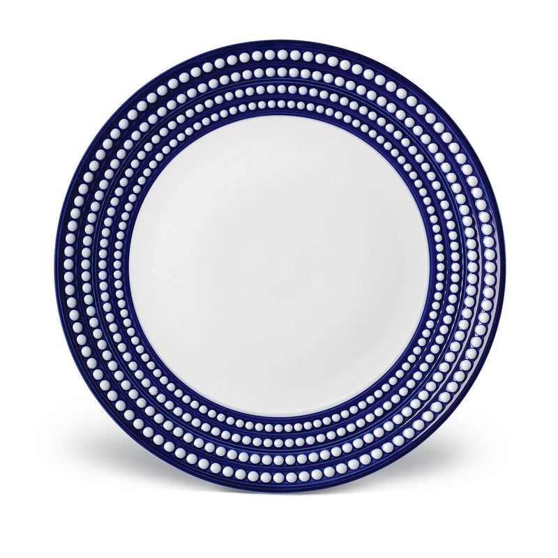 Perlée Charger in Bleu - Timeless and Sophisticated Dinnerware Crafted from Porcelain and Infused with Detailed Craftsmanship