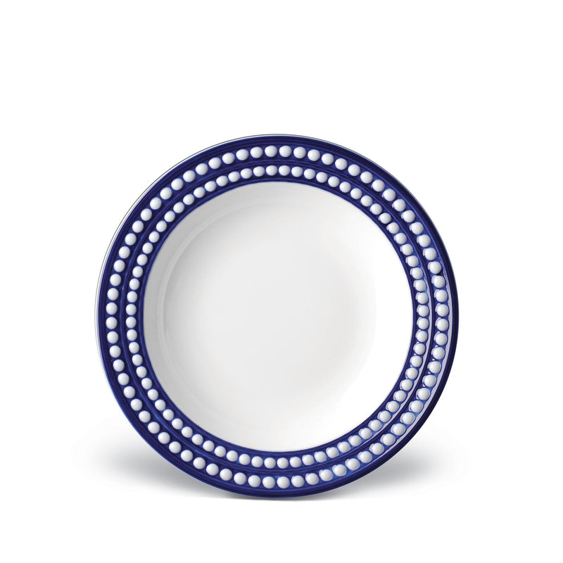 Perlée Soup Plate in Bleu - Timeless and Sophisticated Dinnerware Crafted from Porcelain and Infused with Detailed Craftsmanship