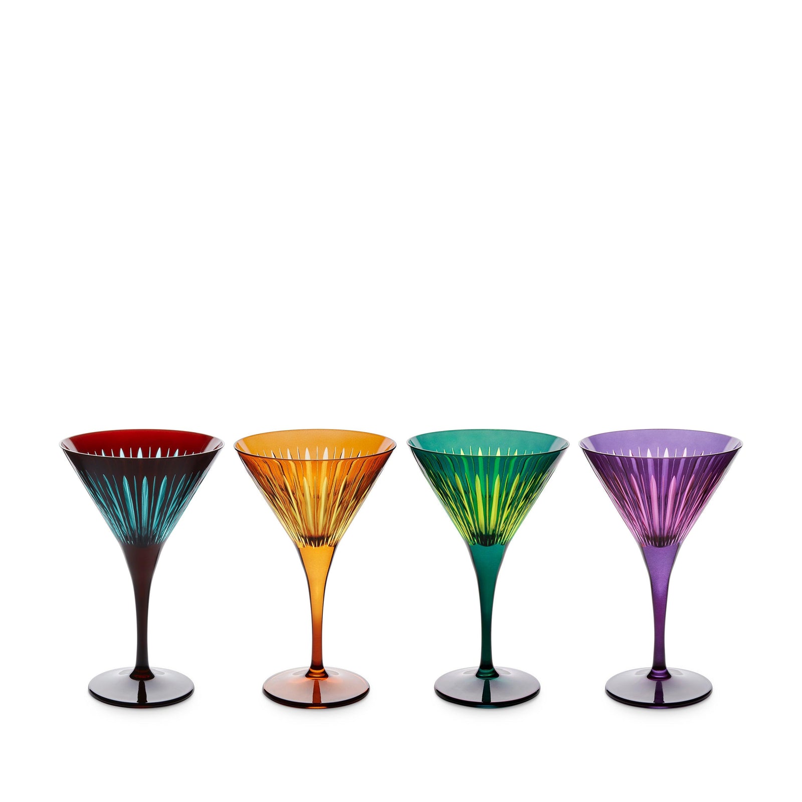Prism Martini Glasses - Assorted (Set of 4)