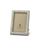 2x3-Inch Rectangular Pave Frame in Platinum and Crystals - Embellished with Sophisticated Detail and Unparalleled Artistry