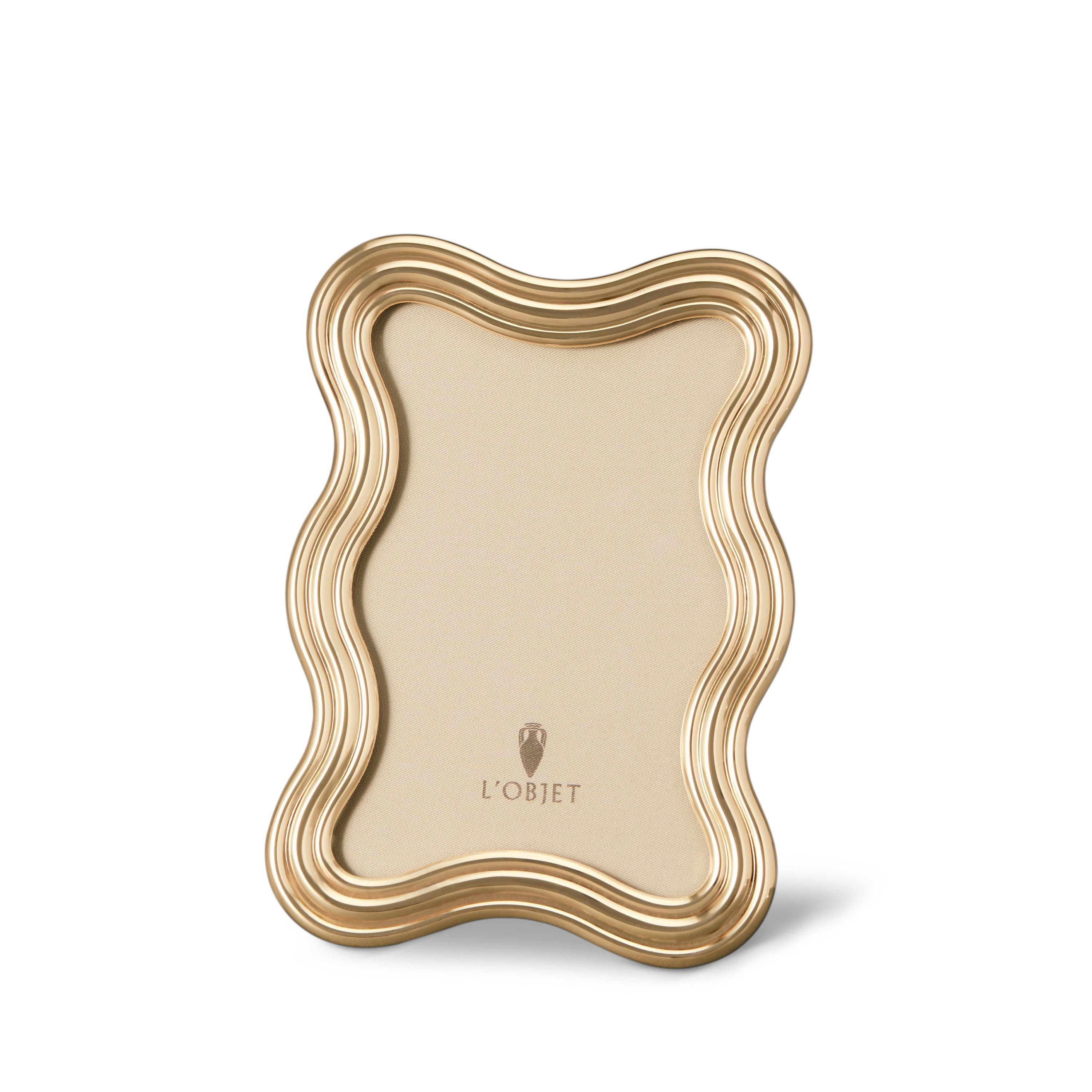 Luxury Picture Frames | Ripple Frame - Gold | L'OBJET