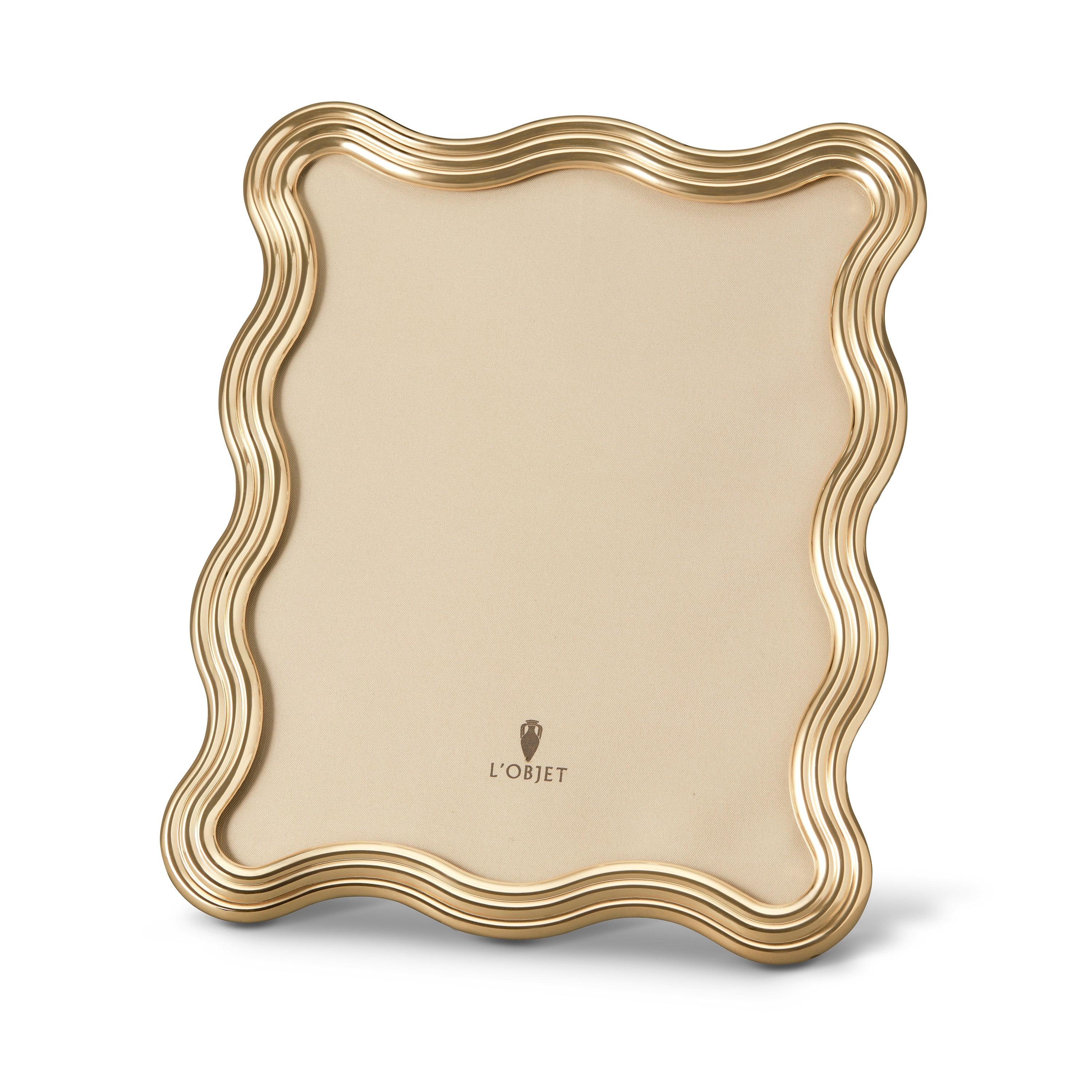 Luxury Picture Frames | Ripple Frame - Gold | L'OBJET