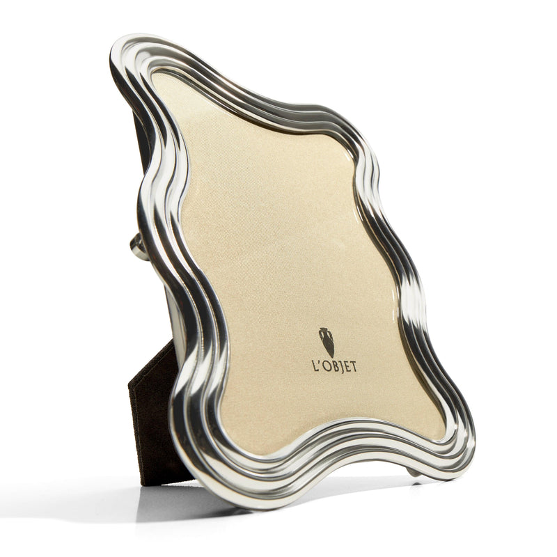 Luxury Picture Frames | Ripple Frame - Platinum | L'OBJET