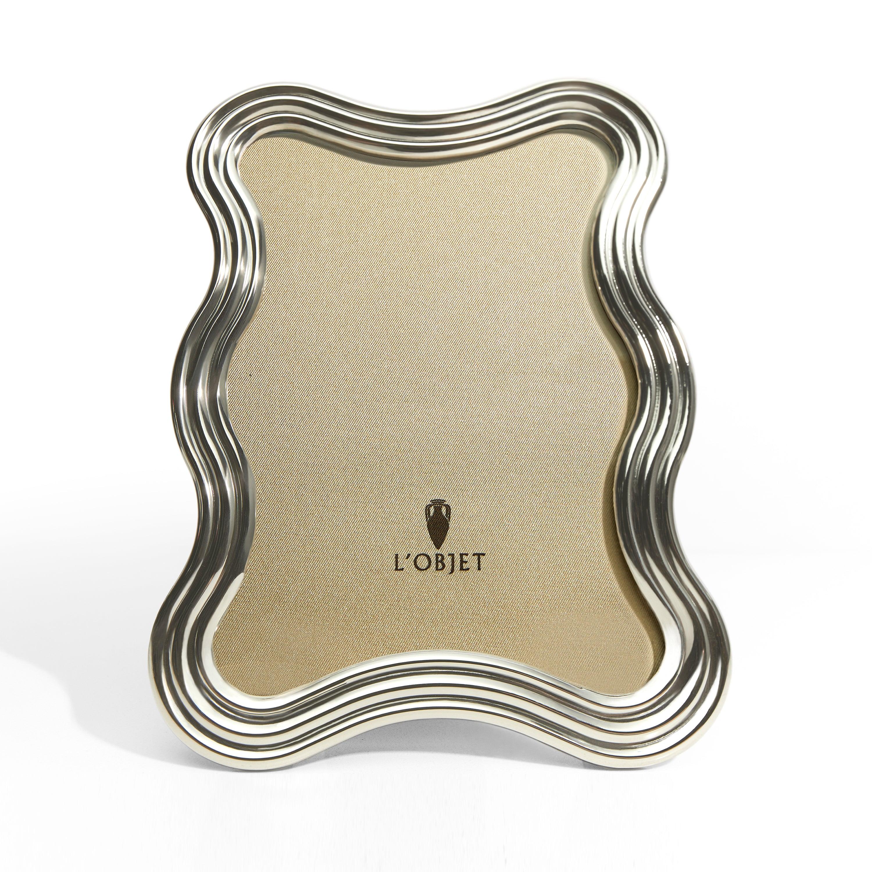 Luxury Picture Frames | Ripple Frame - Platinum | L'OBJET