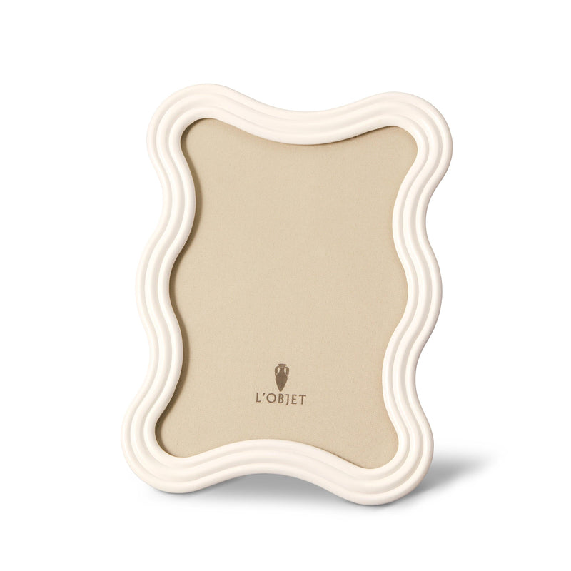 Luxury Picture Frames | Ripple Frame - White Enamel | L'OBJET