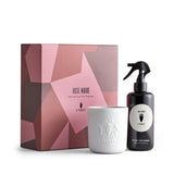 Rose Noire Room Spray + Candle Gift Set - Fragrant Spray - Soothing Blend of Fragrances for the Home