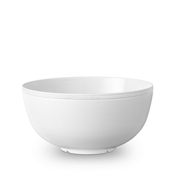 Large Soie Tresse Bowl in White - Classic Yet Modern Design Made of Porcelain Creates a Contemporary Look on an Ancient Shape