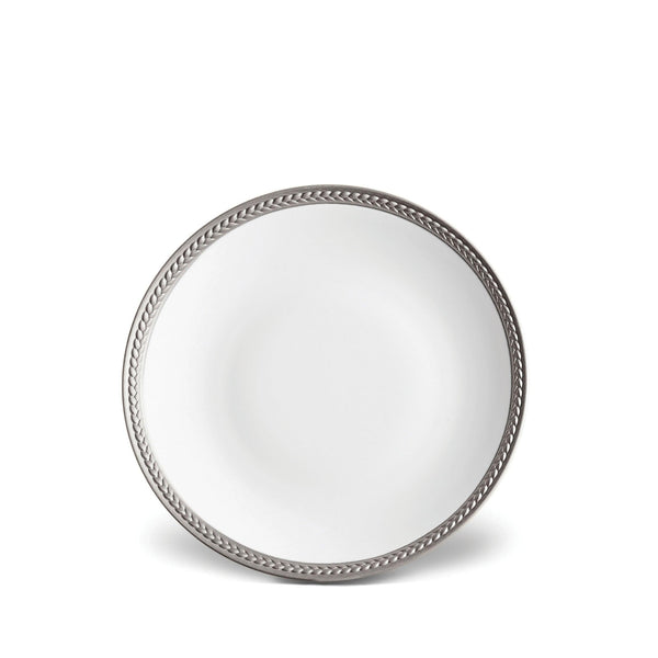 Soie Tresse Bread and Butter Plate in Platinum - Classic Yet Modern Design Made of Porcelain
