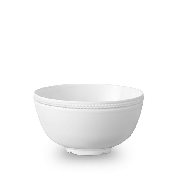 Medium Soie Tresse Cereal Bowl in White - Classic Yet Modern Design Made of Porcelain Creates a Contemporary Look on an Ancient Shape