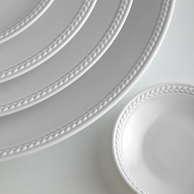 Soie Tresse White Dinnerware