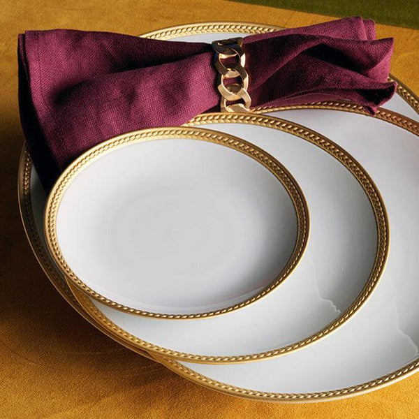 Soie Tresse Gold Dinnerware