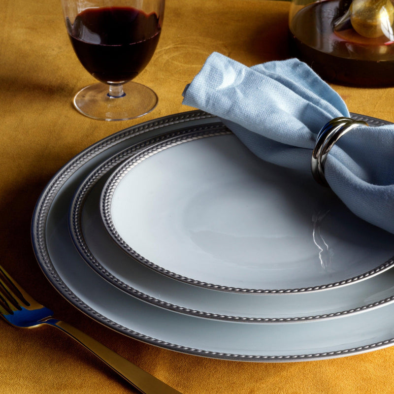 Soie Tresse Platinum Dinnerware