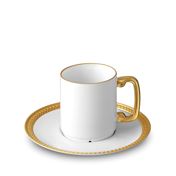 Soie Tressée Espresso Cup + Saucer (Set of 6) - L'OBJET