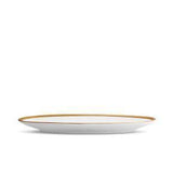 Small Soie Tresse Oval Platter in Gold - Classic Yet Modern Design Made of Porcelain