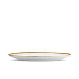 Small Soie Tresse Oval Platter in Gold - Classic Yet Modern Design Made of Porcelain