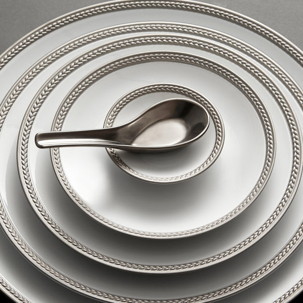 Soie Tresse Platinum Dinnerware