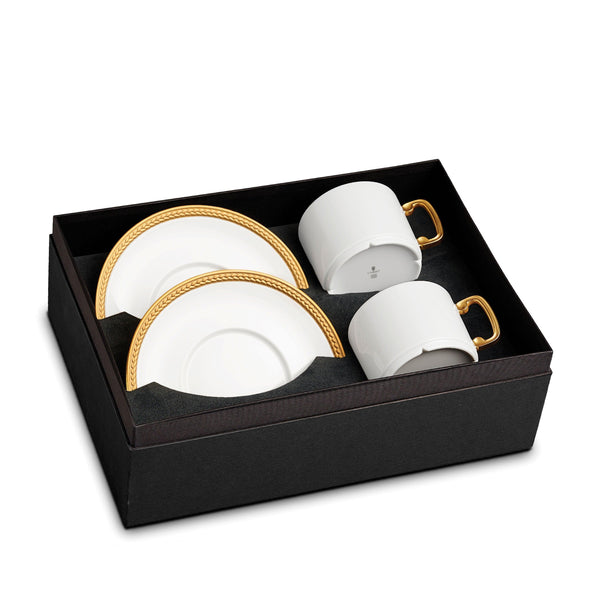 Soie Tressée Tea Cup + Saucer (Set of 2) - L'OBJET
