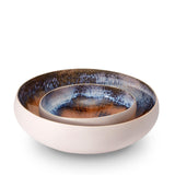 Medium and Large Terra Bowls Made of Porcelain - Refined with a Glaze Finish, Classic Aesthetic is Elegant & Timeless