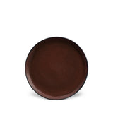 Terra Bread and Butter Plate in Wine by L'OBJET - Hand-Crafted from Porcelain and Glazed Meticulously - Organic Shape